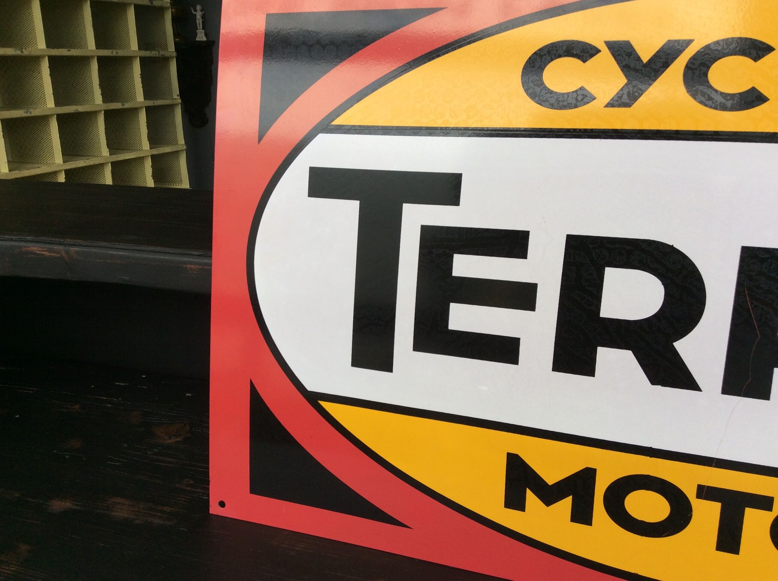 Plate Pub metal moto Terrot