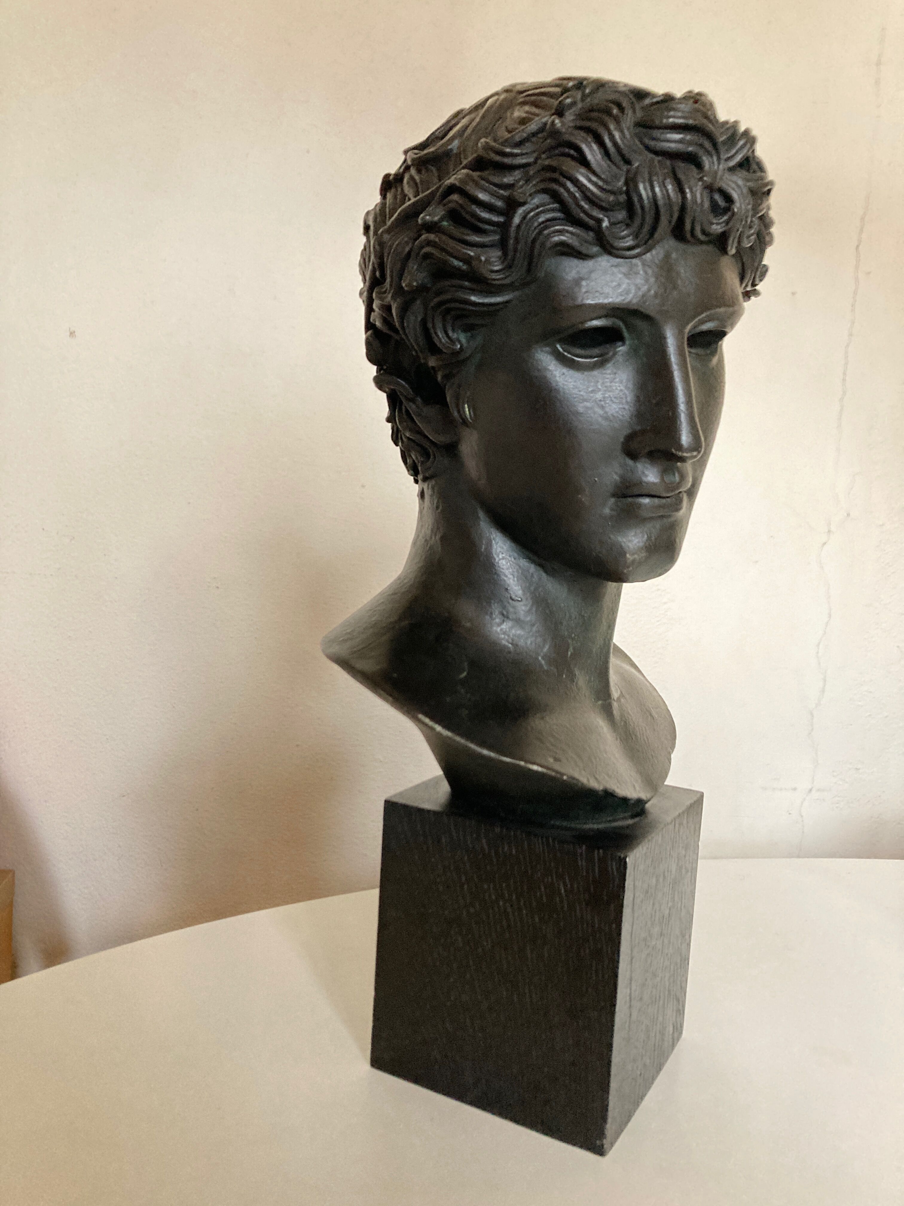 Athlete's head winner Greco Roman antiquities Louvre Museum