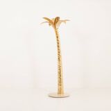 Mid century modern decorative solid brass palm