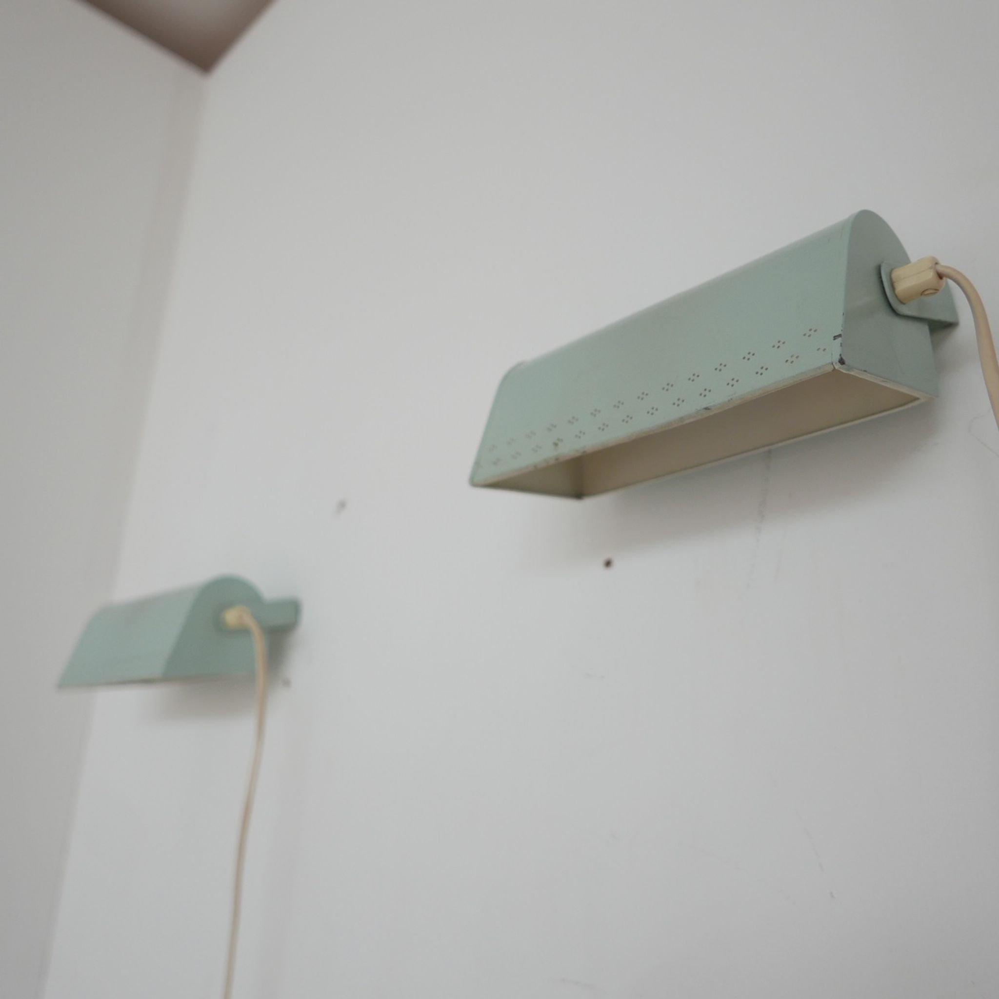A pair of mid-century wall lights.   Sweden, c1960s