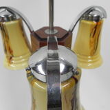 Art deco hanging lamp in glass