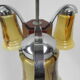 Art deco hanging lamp in glass