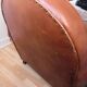 Tawny vintage leather club chair