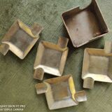 Set of 5 brass ashtrays