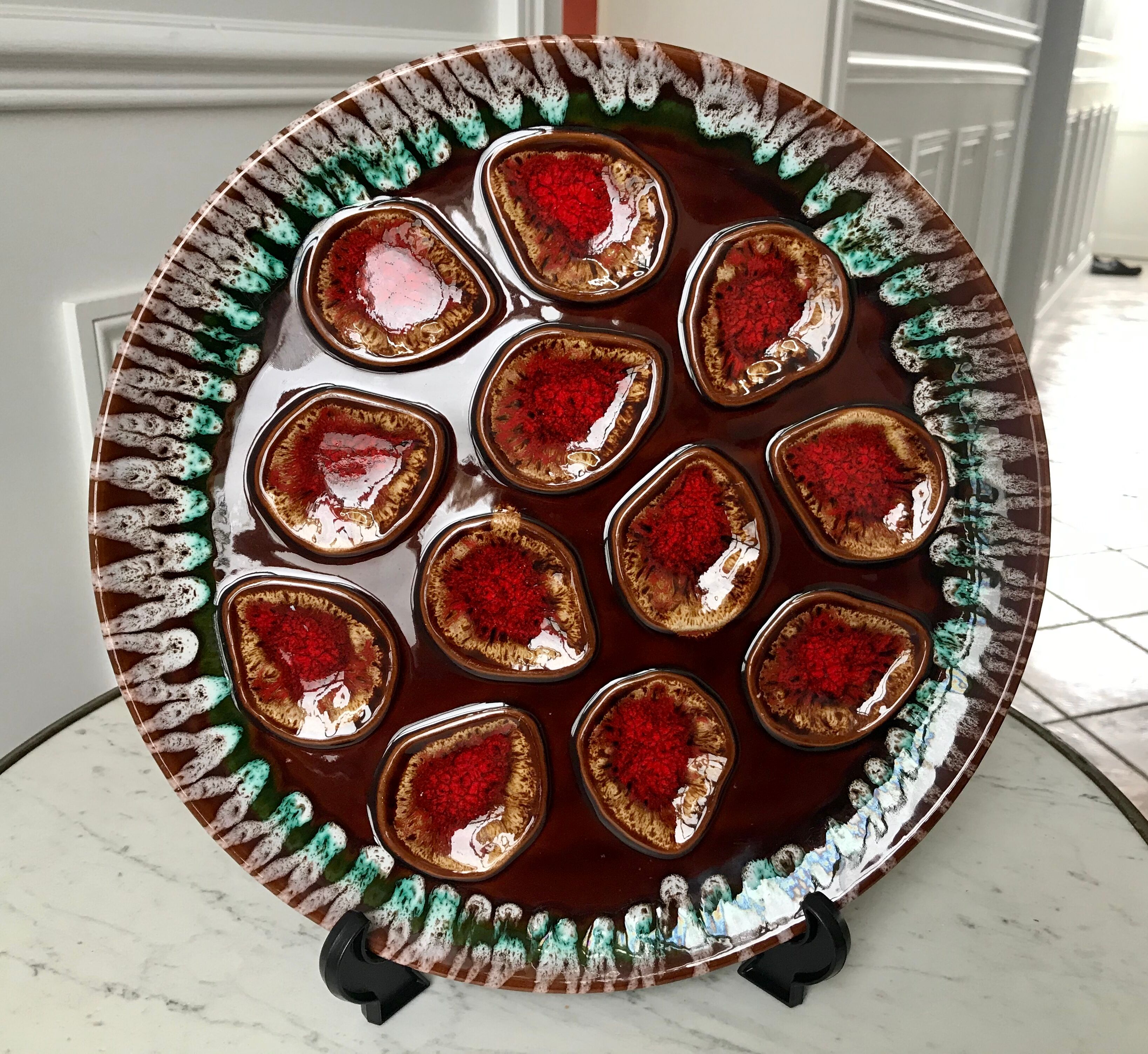 Oyster dish Vallauris 70s