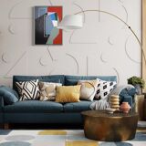 Peinture originale Perspectives rouille