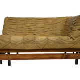Mid-Century Cognac Leather Lounge Sofa small model
