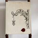 Sealed drawing, in Indian ink