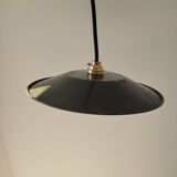 Old suspension in green enamelled sheet metal