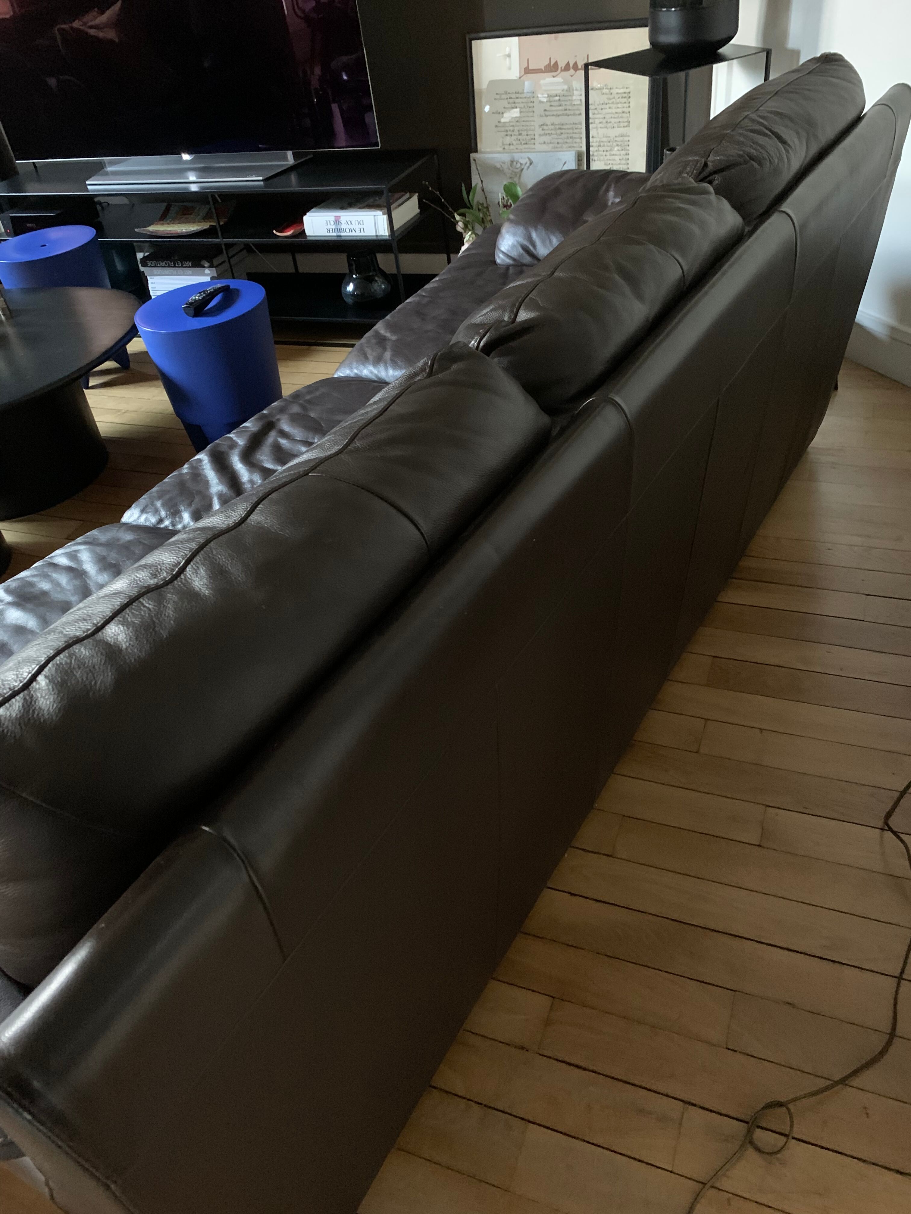 Natuzzi 3-seater leather sofa