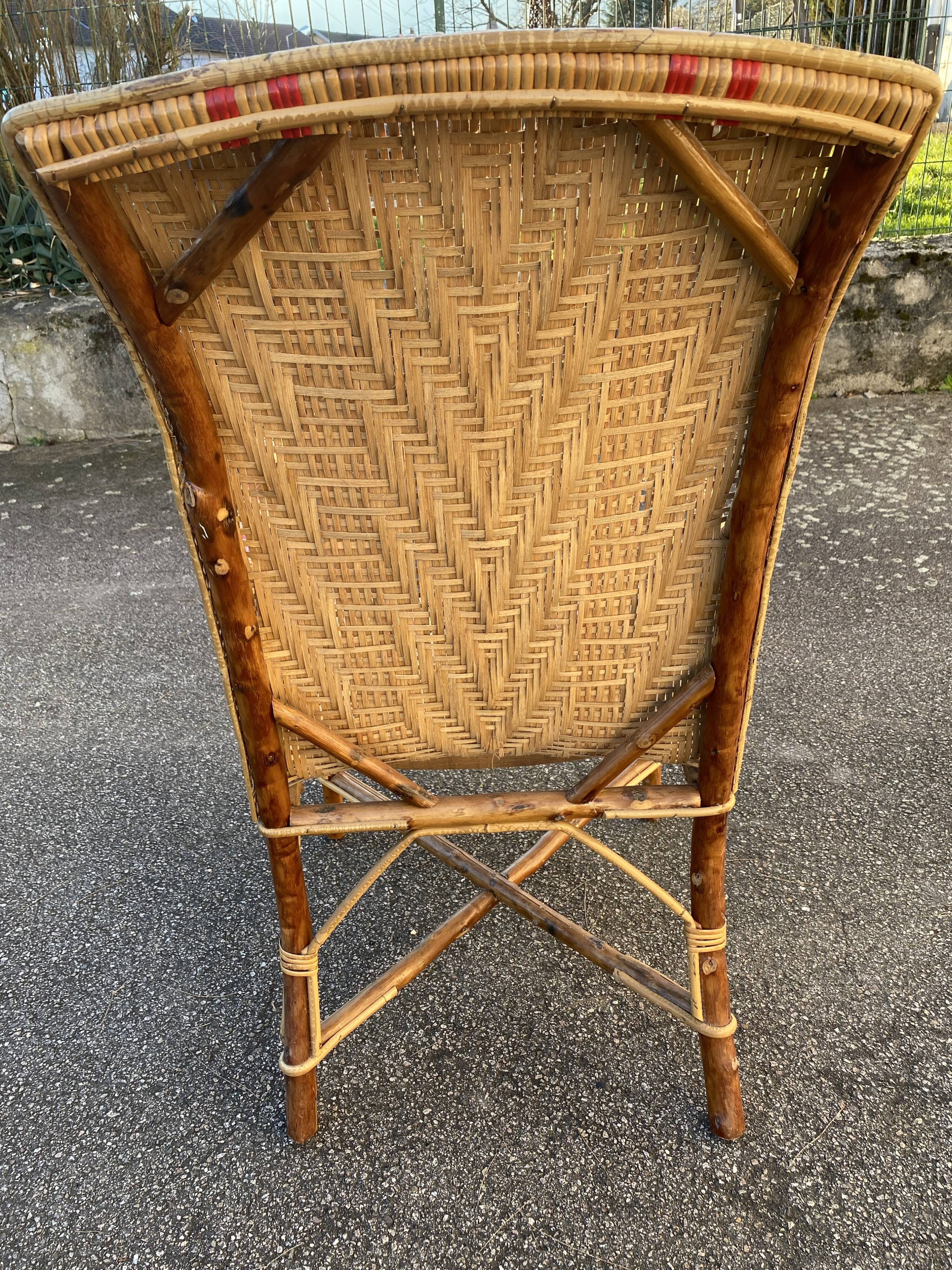 Wicker armchair