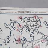 Tourist map of Trebeurden / Brittany