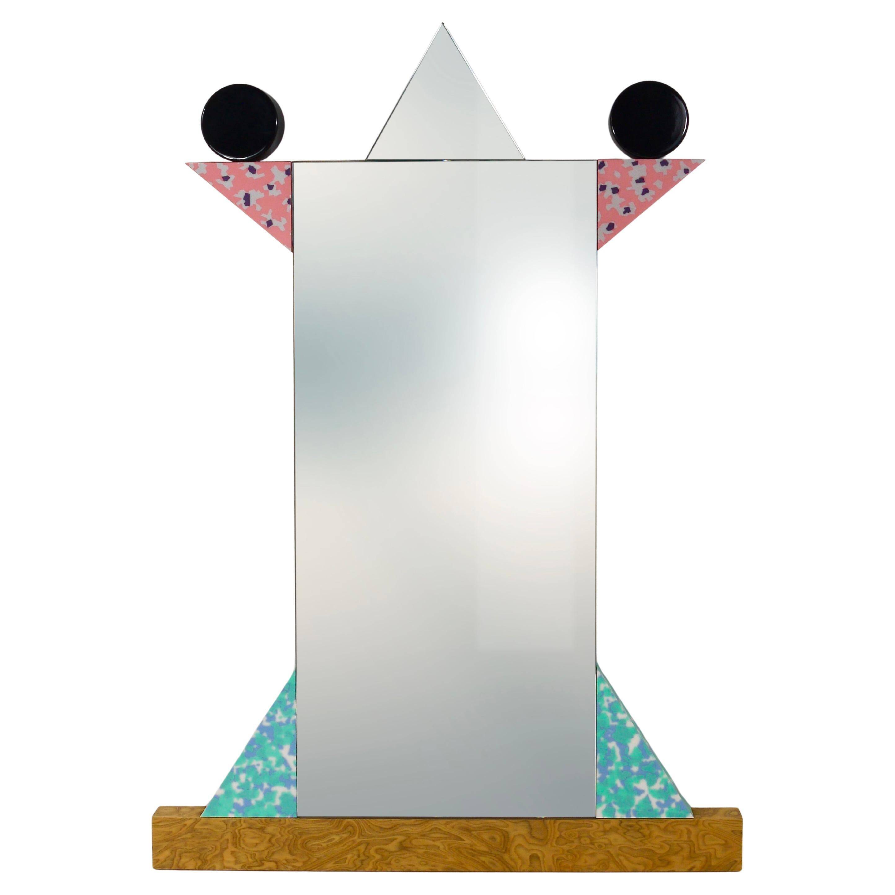 Ettore Sottsass Memphis Milano Diva Wall Mirror Vintage, Italy, 1984