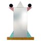 Ettore Sottsass Memphis Milano Diva Wall Mirror Vintage, Italy, 1984