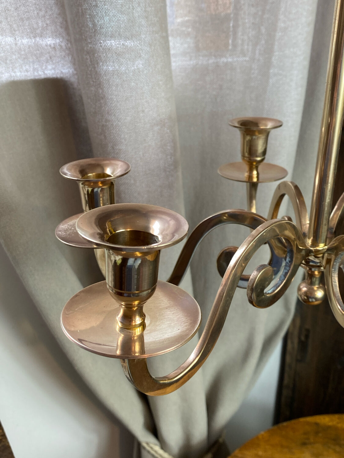 Solid brass chandelier to hang