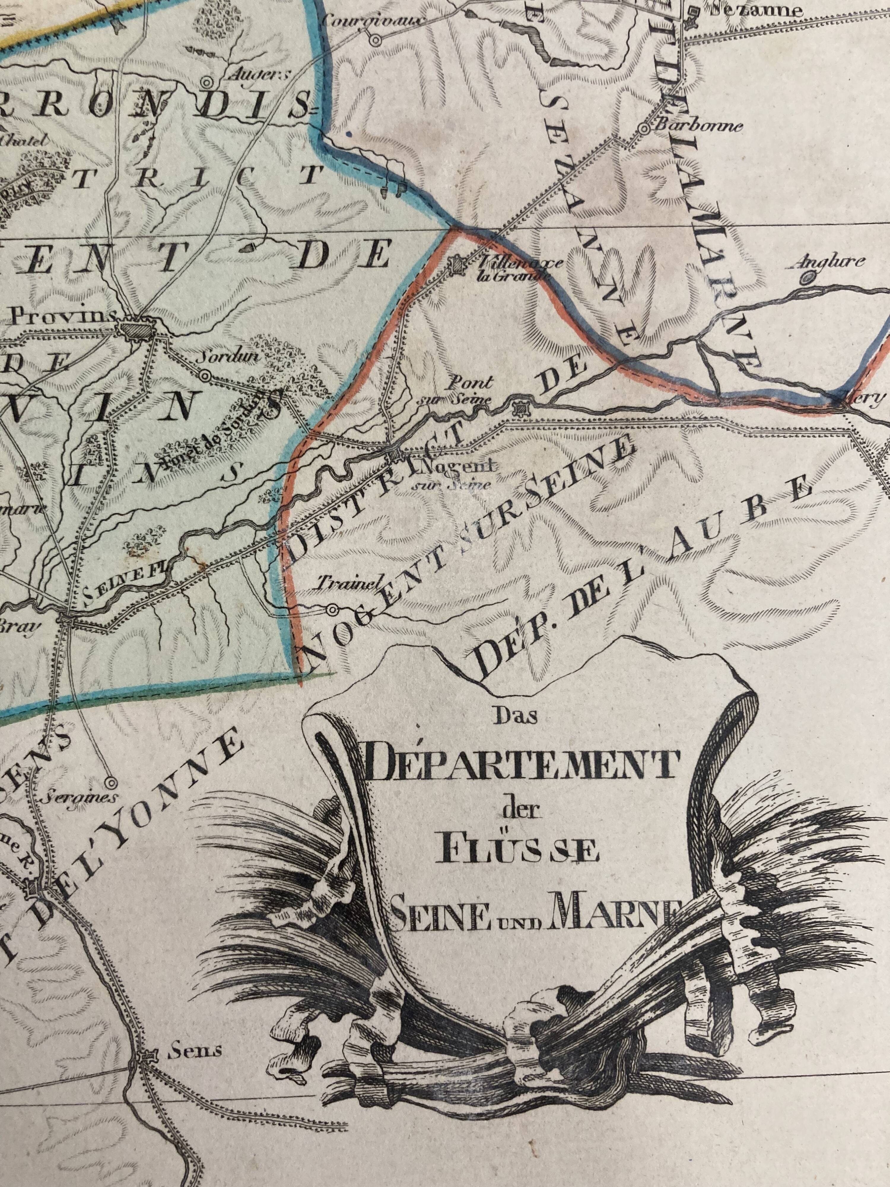 Old Map of Seine-et-Marne