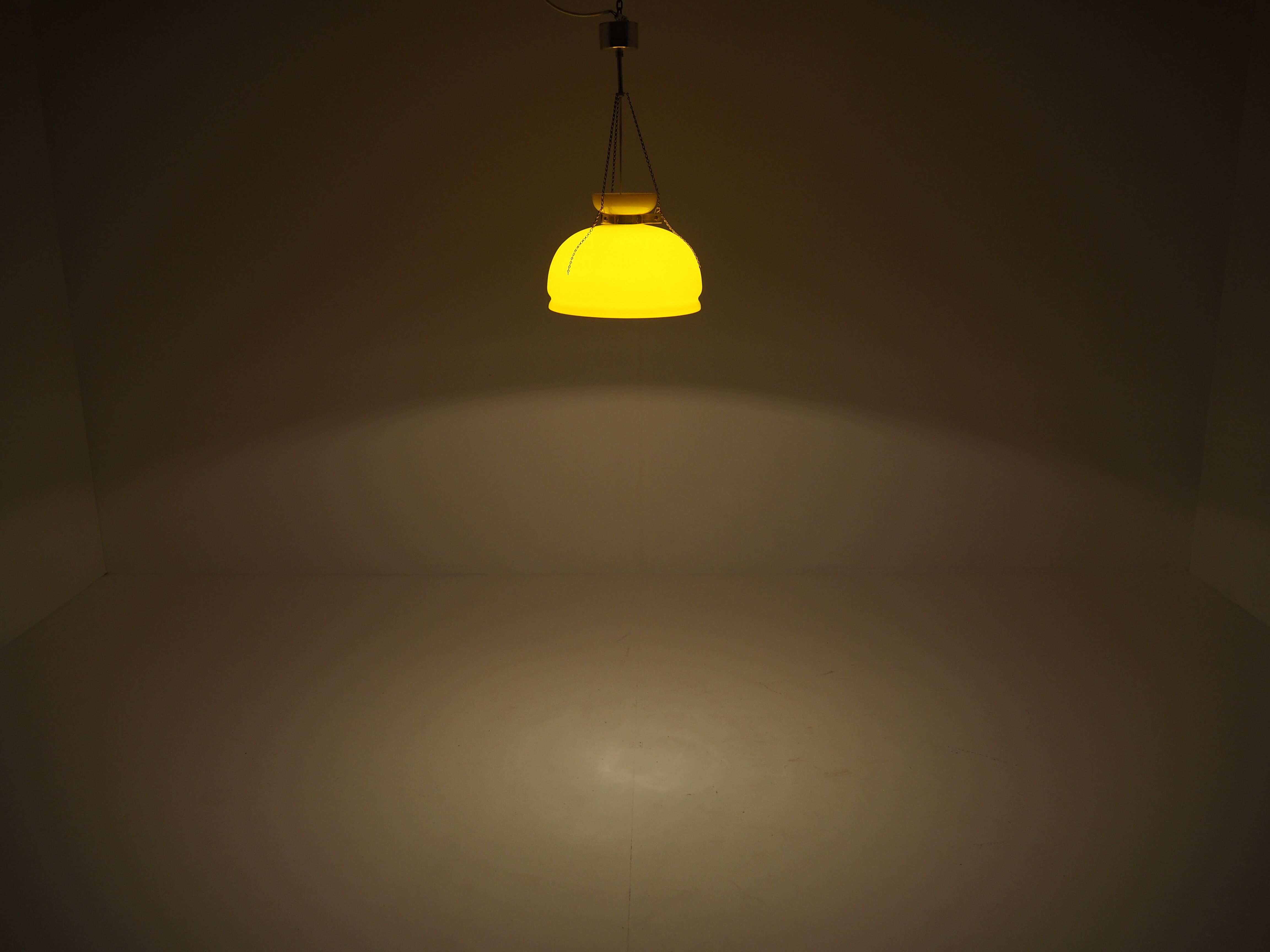 Midcentury glass chandelier, 1960