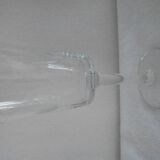 Lot 4 glasses of chiseled crystal wine
