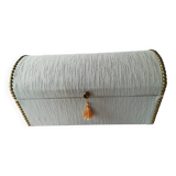 Vintage wood and fabric box