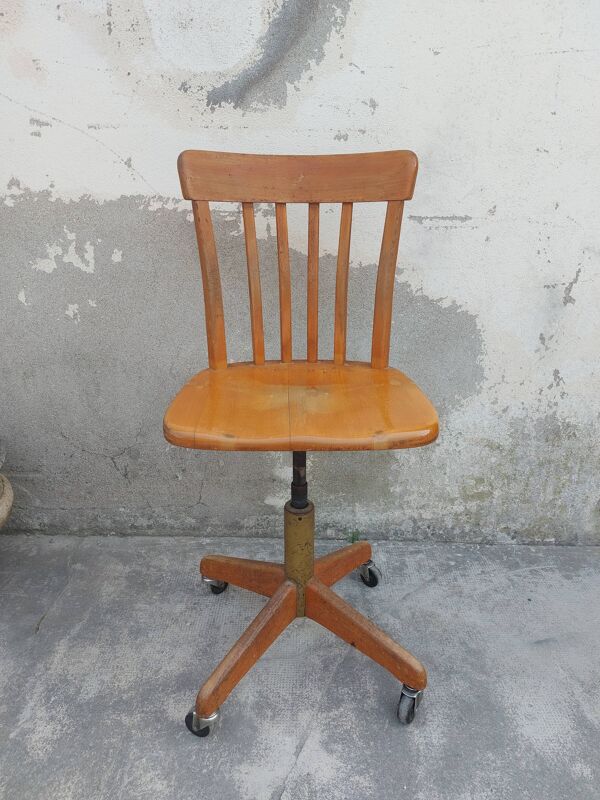 Chaise de bureau atelier stoll giroflex suisse 1960