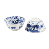 Set de 2 bols en céramique bleu