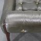 Fauteuil en cuir vert des années 70, Tchécoslovaquie.