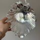 Vintage silver-white metal catchall tray