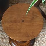Vintage Charles Dudouyt style wooden side table