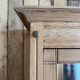 Antique mirrored wardrobe in pitch pine (renovated)