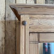 Armoire à glace ancienne en pitchpin (rénovée)