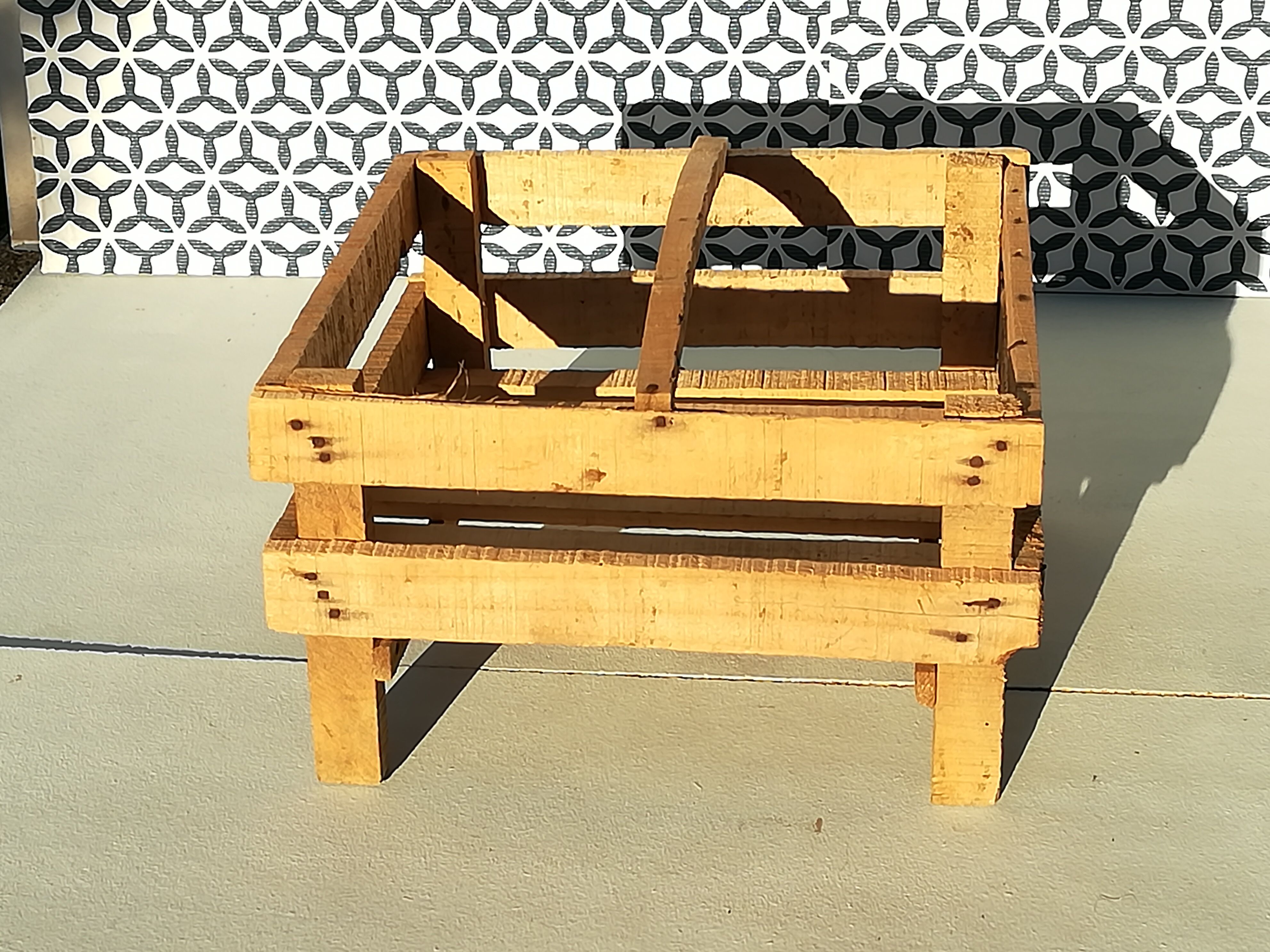 Tray basket of market gardener