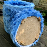 Vintage moumoute pouf
