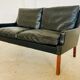 Vintage retro Danish mid-century G. Thams 2 person sofa & chair set