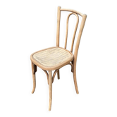 Chaise de bistrot décapée en bois courbé Thonet n°18