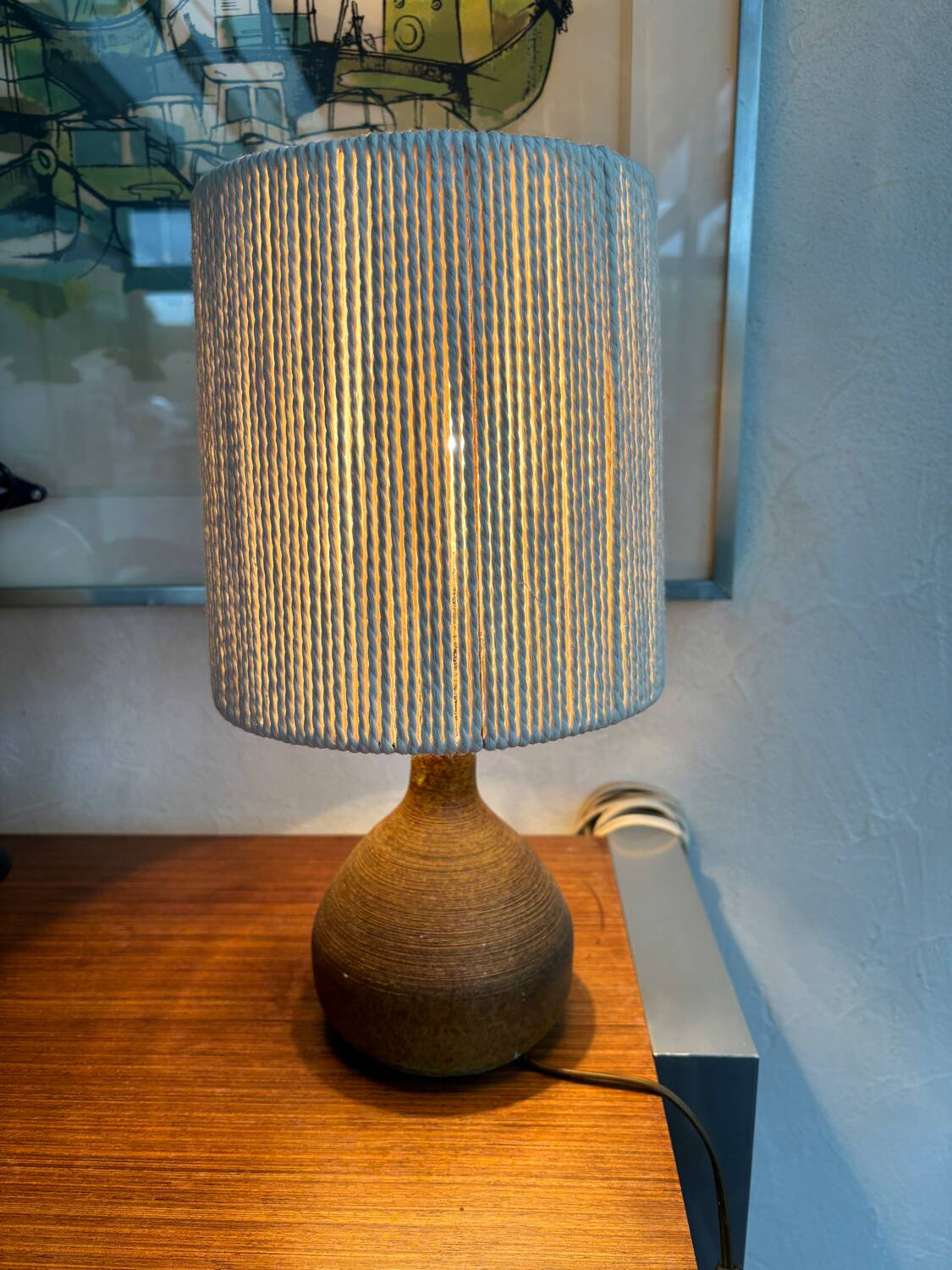 Vintage sandstone lamp