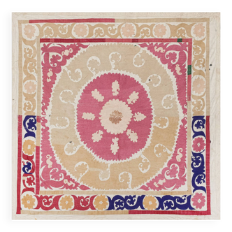 Tapis noué à la main, tapis turc vintage 155x155 cm