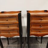 Pair of vintage Louis XV style bedside tables
