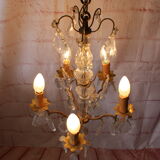 Baroque chandelier with crystal tassels