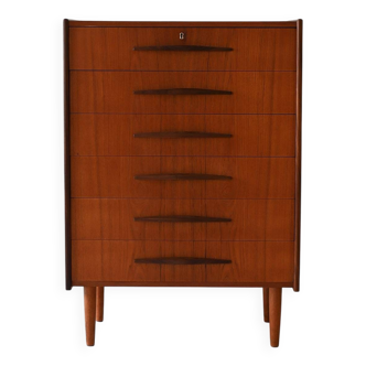 Commode scandinave en teck, années 1960