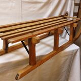 Old solid wood sled 103 cm
