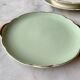 Trio de plats vert d'eau