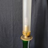 Lampe faience verte