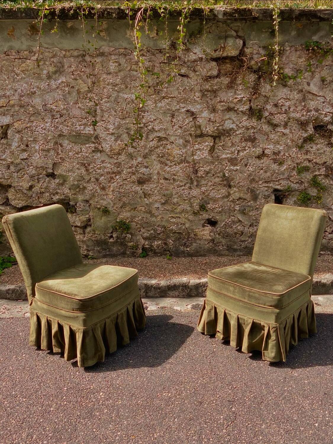 Paire de chauffeuses