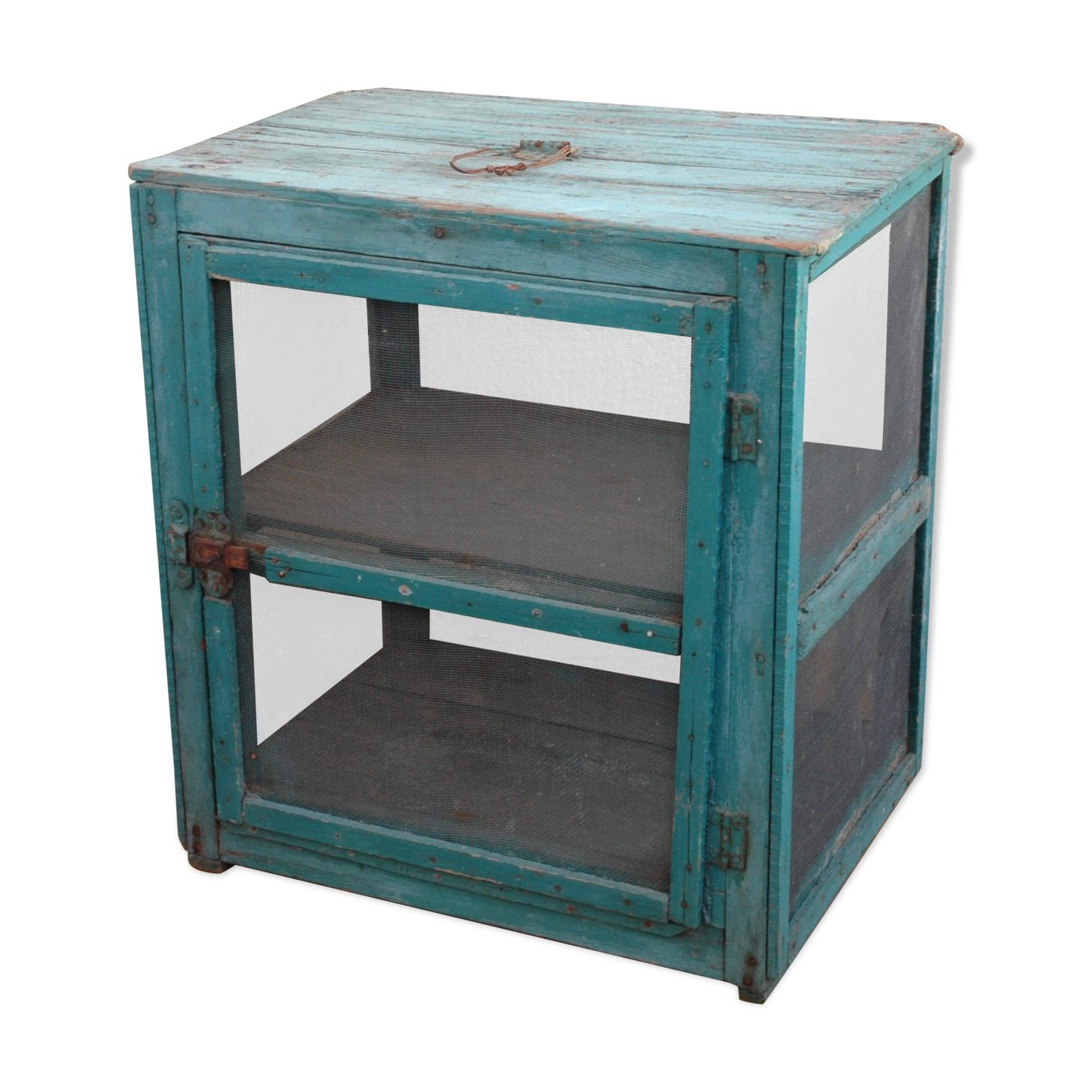 Old wooden eating guard (h 48cm)