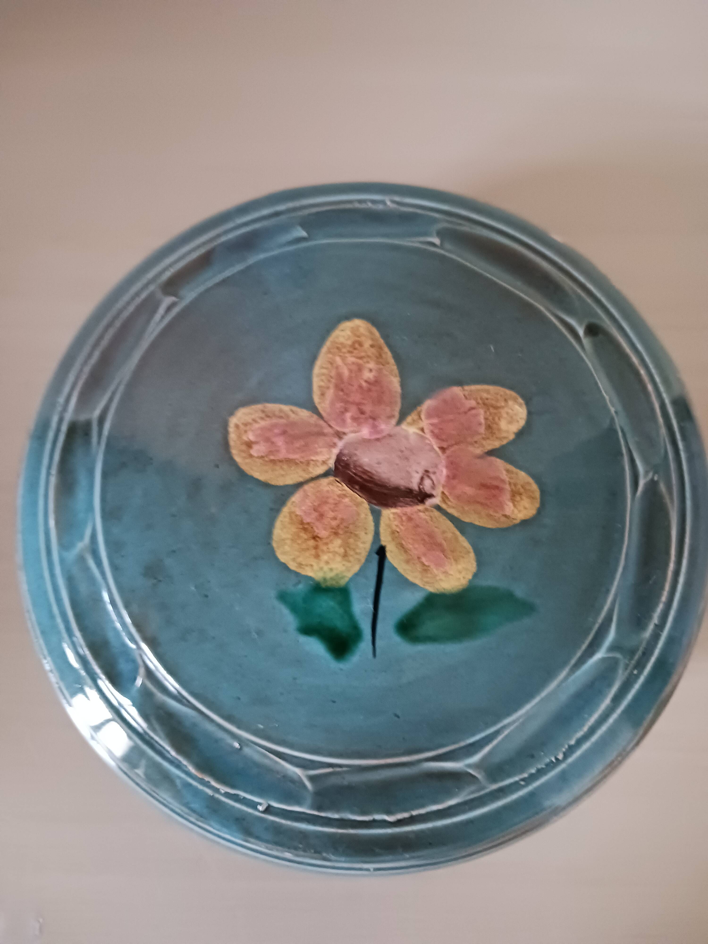 Ceramic bonbonnière from Vallauris.