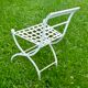 Chaise de jardin Directoire fer forgé XIXé