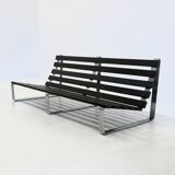 Banc à lattes vintage par Kho Liang Ie pour Artifort