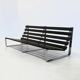 Vintage slatted bench by Kho Liang Ie for Artifort