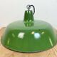 Industrial Green Enamel Factory Pendant Lamp, 1960s