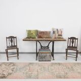 3x13 Pale Red Turkish Vintage Runner Rug, 87x400Cm SK 20299